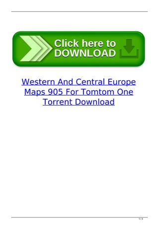 Central And Eastern Europe Tomtom Torrents
